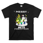 Merry Brooklyn Nets Christmas Snoopy Fans Peanuts Christmas Tree T Shirt 6