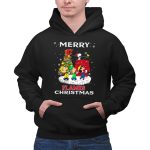Merry Calgary Flames Christmas Snoopy Peanuts Tree 2 Hoodie.jpg