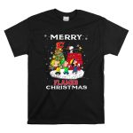 Merry Calgary Flames Christmas Snoopy Peanuts Tree T Shirt 6.jpg