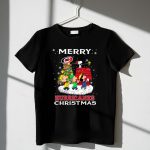 Merry Carolina Hurricanes Christmas Snoopy Peanuts Characters Caroling Winter Scene 1 T Shirt.jpg