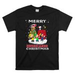 Merry Carolina Hurricanes Christmas Snoopy Peanuts Characters Caroling Winter Scene T Shirt 6.jpg