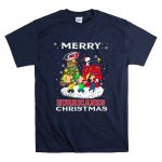 Merry Carolina Hurricanes Christmas Snoopy Peanuts Characters Caroling Winter Scene T Shirt 7.jpg