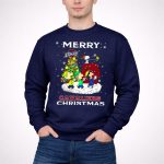 Merry Cavaliers Christmas Cleveland Snoopy Cavaliers 3 Sweatshirt
