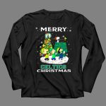 Merry Celtics Christmas Boston Snoopy Tree Fans 4 Long Sleeves