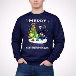 Merry Chicago Bears Christmas With Snoopy And Friends 3 Sweatshirt