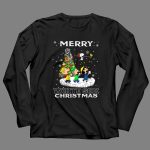 Merry Chicago White Sox Christmas Featuring Snoopy and Peanuts Characters 4 Long Sleeves.jpg