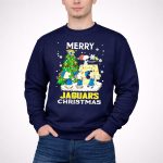 Merry Christmas Peanuts Characters Jacksonville Jaguars Snoopy Woodstock 3 Sweatshirt