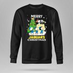 Merry Christmas Peanuts Characters Jacksonville Jaguars Snoopy Woodstock 9 Sweatshirt