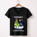 Merry Christmas Snoopy New Orleans Pelicans 7 Womens V Neck
