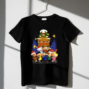 Merry Christmas with Friends Snoopy the Peanuts Movie Holiday 1 T Shirt 1.jpg