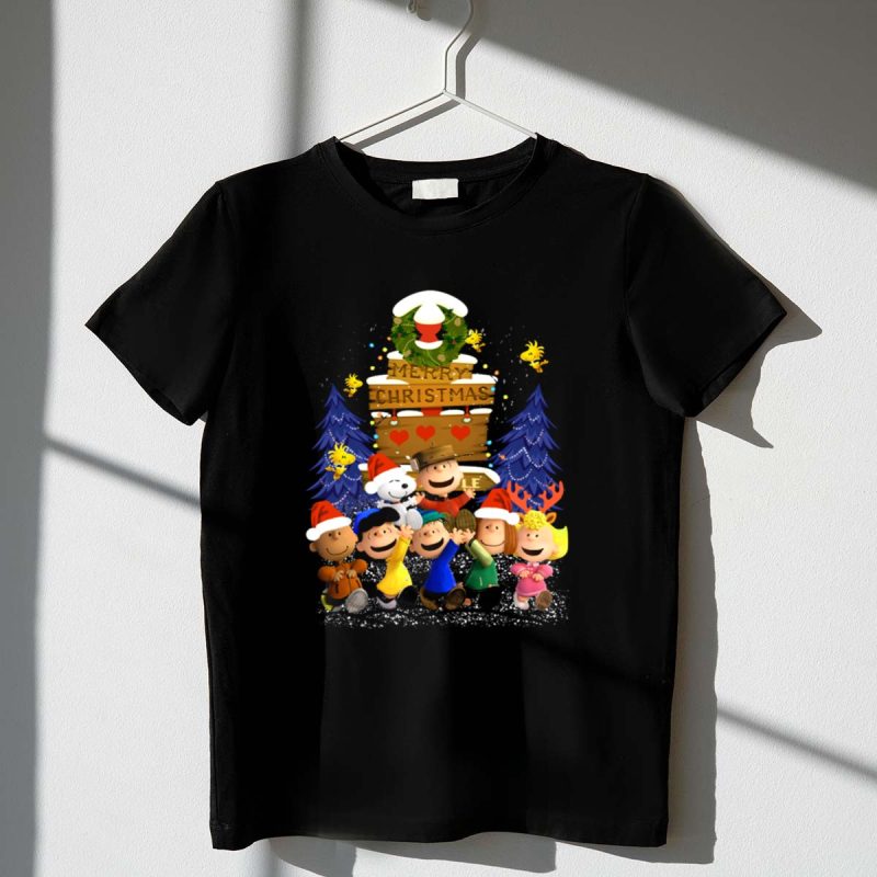 Merry Christmas With Friends Snoopy The Peanuts Movie Holiday 1 T Shirt 1.Jpg