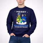 Merry Dallas Mavericks Christmas With Snoopy And Friends 3 Sweatshirt