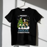 Merry Eagles Christmas Philadelphia Peanuts Christmas Tree Snoopy Woodstock 1 T Shirt