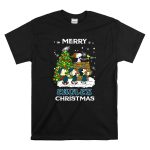 Merry Eagles Christmas Philadelphia Peanuts Christmas Tree Snoopy Woodstock T Shirt 6