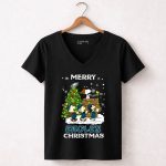 Merry Eagles Christmas Philadelphia Peanuts Christmas Tree Snoopy Woodstock T Shirt T Shirt 51