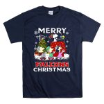 Merry Falcons Christmas Atlanta Snoopy T Shirt 7