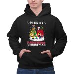 Merry Florida Panthers Christmas For Snoopy Fans With Charlie Brown And Woodstock 2 Hoodie.jpg