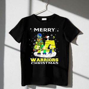 Merry Golden State Warriors Christmas Snoopy Charlie Brown Tree 1 T Shirt
