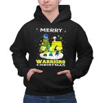 Merry Golden State Warriors Christmas Snoopy Charlie Brown Tree 2 Hoodie