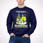 Merry Golden State Warriors Christmas Snoopy Charlie Brown Tree 3 Sweatshirt