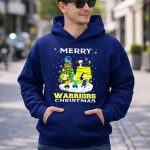 Merry Golden State Warriors Christmas Snoopy Charlie Brown Tree 8 Hoodie