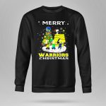 Merry Golden State Warriors Christmas Snoopy Charlie Brown Tree 9 Sweatshirt