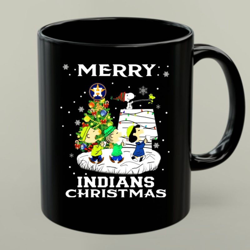Merry Houston Astros Indians Christmas For Snoopy Fans 1 Mug.jpg