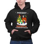 Merry Houston Rockets Christmas Snoopy Friends Peanuts Holiday Tree 2 Hoodie