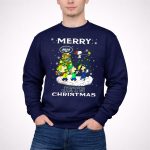Merry Jets Christmas New York Snoopy Fans Peanuts Tree 3 Sweatshirt
