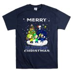 Merry La Clippers Christmas Snoopy Fans Peanuts Festive Scene T Shirt 7