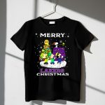 Merry Lakers Christmas Snoopy Peanuts Tree Festive Scene 1 T Shirt