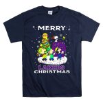 Merry Lakers Christmas Snoopy Peanuts Tree Festive Scene T Shirt 7