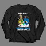 Merry Miami Marlins Christmas Featuring Peanuts Snoopy Woodstock Caroling 4 Long Sleeves 2.jpg