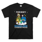 Merry Miami Marlins Christmas Featuring Peanuts Snoopy Woodstock Caroling T Shirt 6 2.jpg