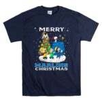 Merry Miami Marlins Christmas Featuring Peanuts Snoopy Woodstock Caroling T Shirt 7 2.jpg