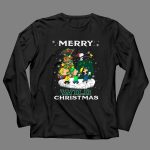 Merry Minnesota Wild Christmas Snoopy Woodstock Charlie Brown Linus Lucy 4 Long Sleeves.jpg