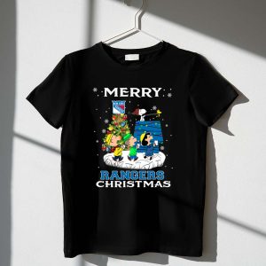 Merry New York Rangers Christmas With Snoopy And Friends Festive Shirt