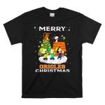 Merry Orioles Christmas Featuring Snoopy and Friends with Baltimore Logo and Festive Tree T Shirt 6