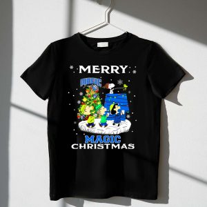 Merry Orlando Magic Christmas Snoopy And Friends Holiday Fun 1 T Shirt
