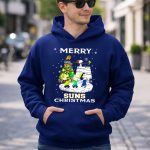 Merry Phoenix Suns Christmas Snoopy Peanuts Winter Scene 8 Hoodie
