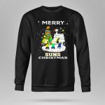 Merry Phoenix Suns Christmas Snoopy Peanuts Winter Scene 9 Sweatshirt