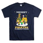 Merry Pittsburgh Pirates Christmas with Snoopy and Peanuts Characters T Shirt 7.jpg
