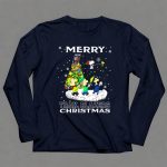 Merry Portland Trail Blazers Christmas Snoopy And Peanuts Characters 6 Long Sleeves