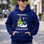 Merry Portland Trail Blazers Christmas Snoopy And Peanuts Characters 8 Hoodie