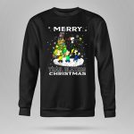 Merry Portland Trail Blazers Christmas Snoopy And Peanuts Characters 9 Sweatshirt