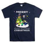 Merry Portland Trail Blazers Christmas Snoopy And Peanuts Characters T Shirt 7