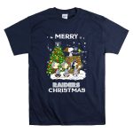 Merry Raiders Christmas Snoopy Peanuts Las Vegas Christmas Tree T Shirt 7