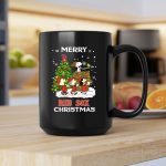 Merry Red Sox Christmas Tree With Snoopy And Friends 2 mug.jpg