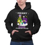 Merry Sacramento Kings Christmas For Snoopy Fans Peanuts Holiday Scene 2 Hoodie
