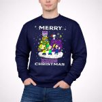 Merry Sacramento Kings Christmas For Snoopy Fans Peanuts Holiday Scene 3 Sweatshirt